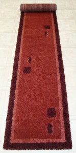 New WOOL LOOK Runners Carpet/Rugs 60x330cm Terracotta