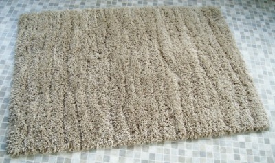 Beige ALASKA Natural Look Shaggy Rug 120 X 170cm