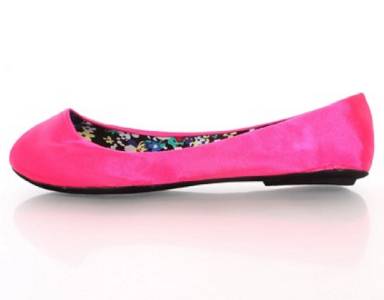 fuchsia pink flats