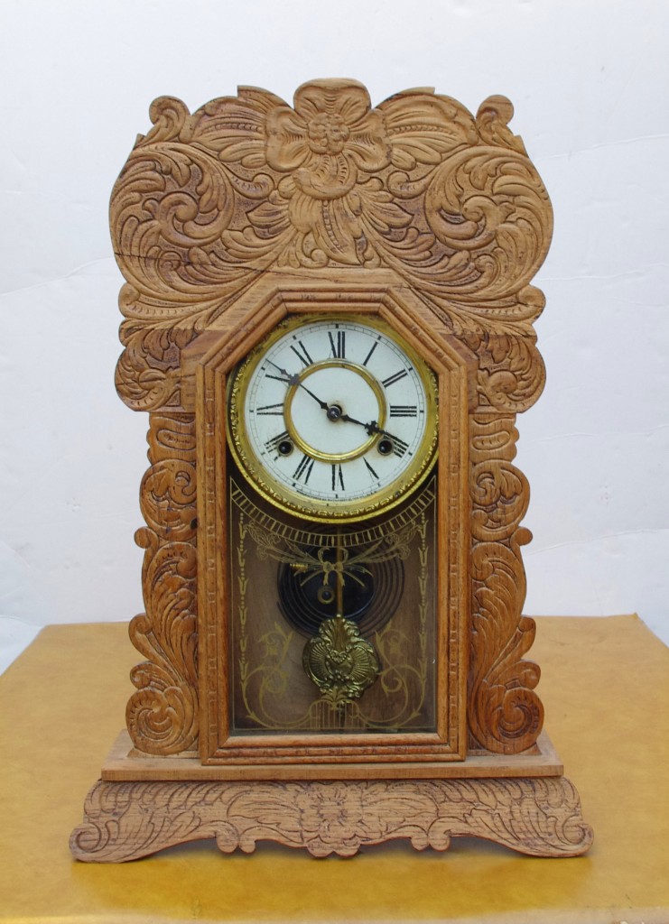 Antique Waterbury cottage mantel clock circa 1900 eBay