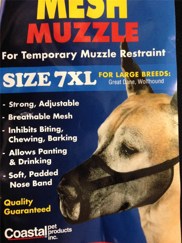Coastal Pet Best Fit Mesh Dog Muzzle Select A Size 3" to 13 1 2 SM to