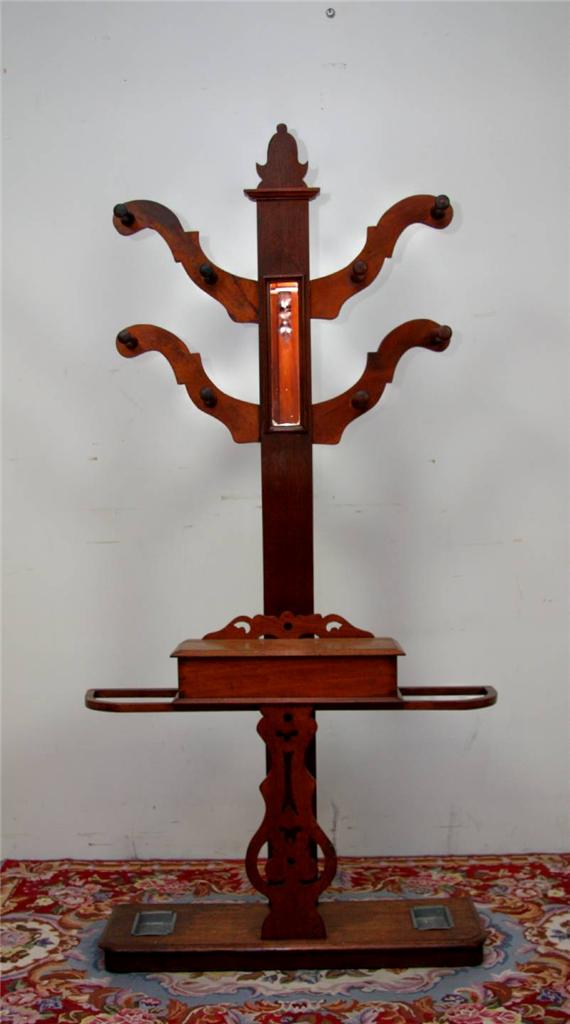 antique rustic australian colonial cedar hall tree stand antique rustic australian colonial cedar hall tree stand