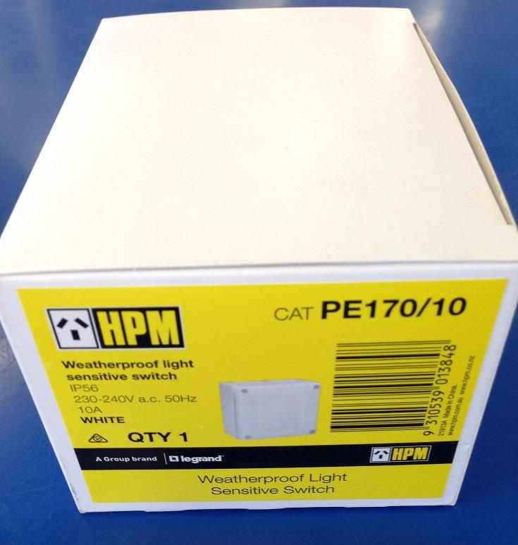 Weatherproof Light Sensitive Switch HPM IP56 Photoelectric Cell Opal