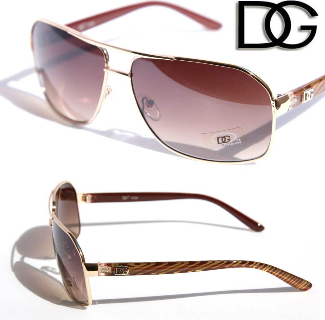 NEW MEN DG Designer Fashion Eyewear Sunglasses Aviator Rectangle