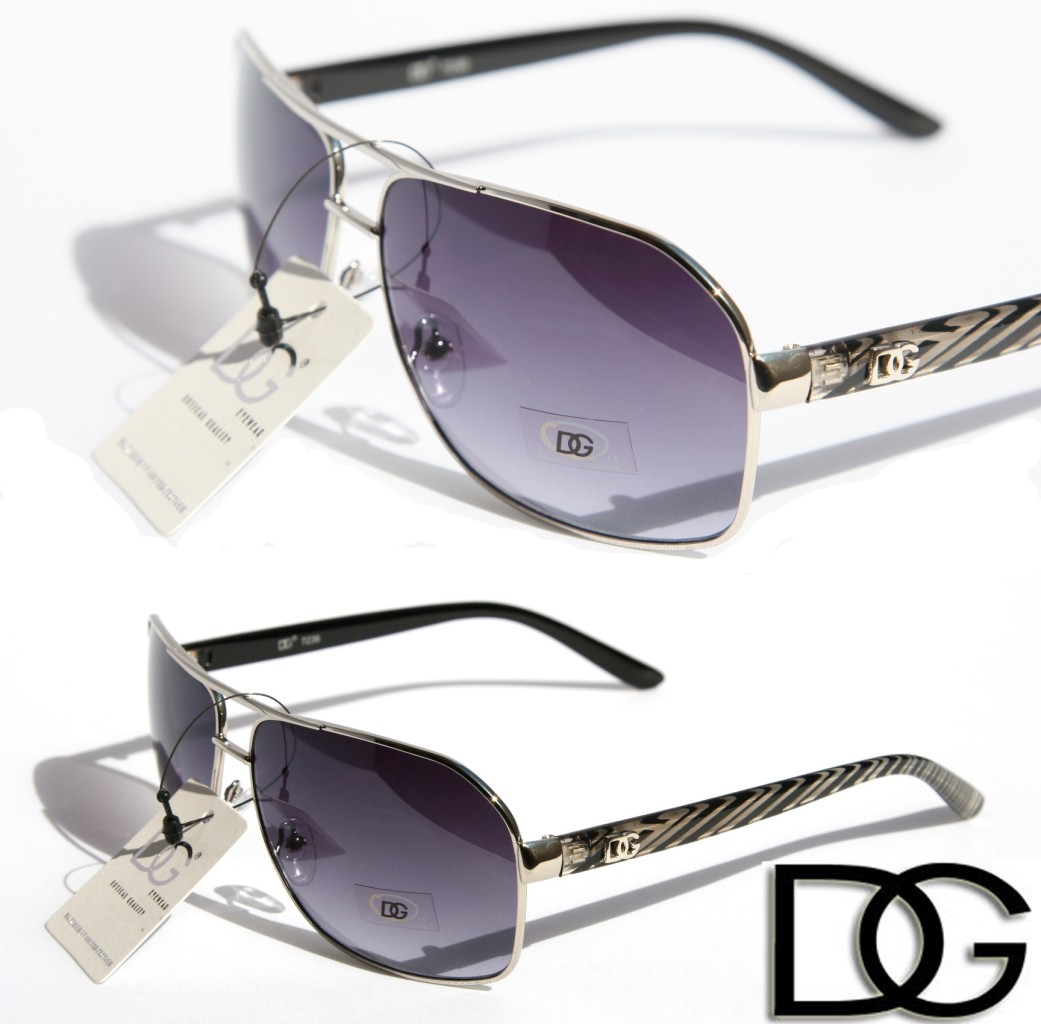 NEW MEN DG Designer Fashion Eyewear Sunglasses Aviator Rectangle Gradient 7236 eBay