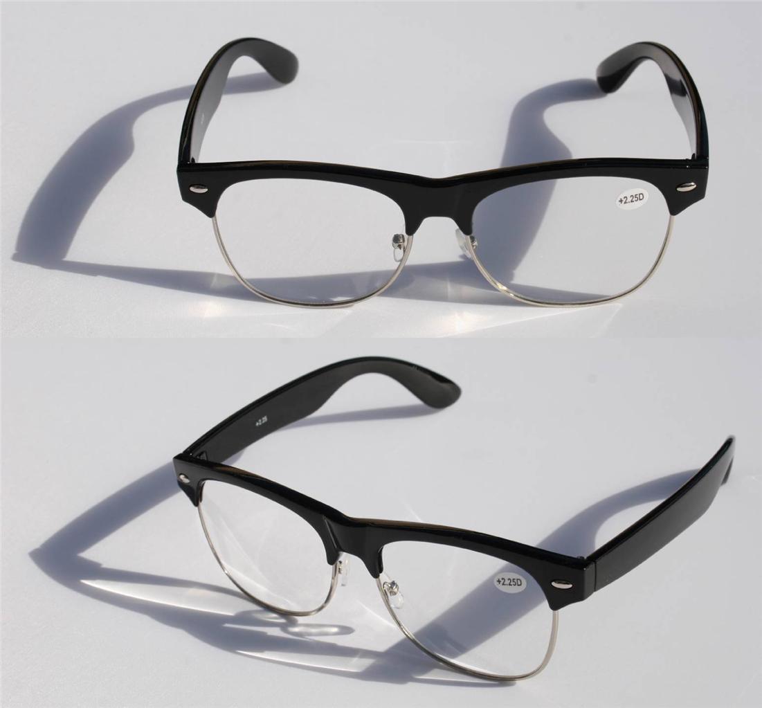 half frame wayfarer prescription glasses