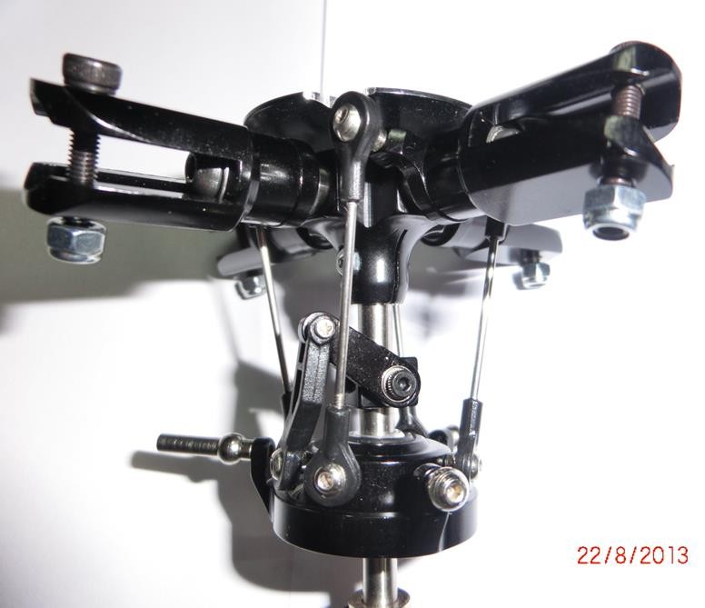 Flybarless 4 Blades Quad Blade Rotor Head Trex 450 SE V2 V3 PRO main