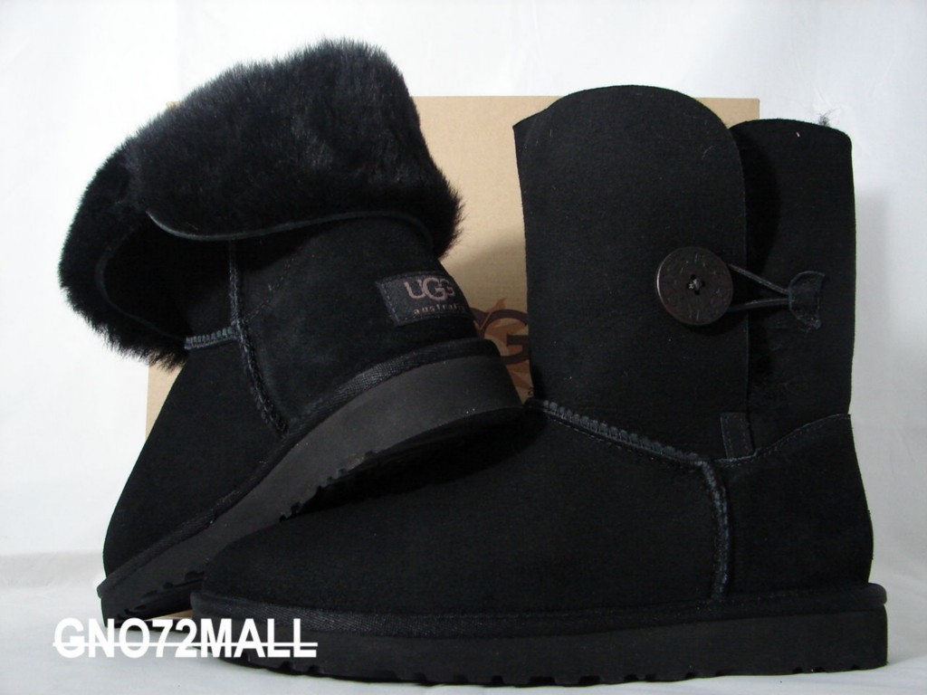 ugg noir avec bouton ugg noir avec bouton