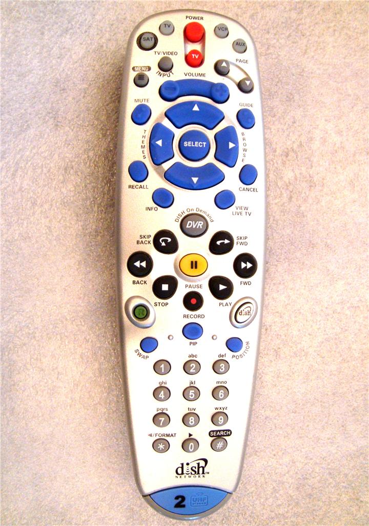 Dish Network IR/ UHF Remote Control 6.0 DVR 522 625 2 132578 tv1 tv2