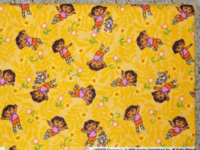 CRIB-TODDLER-SHEET-OPTIONS-FLANNEL-DORA-THE-EXPLORER-AND-BOOTS