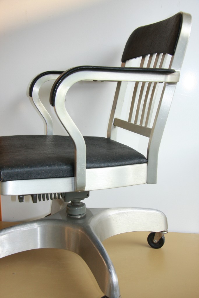 1965 INDUSTRIAL EMECO NAVY MID CENTURY GOODFORM BRUSHED ALUMINUM OFFICE CHAIR eBay
