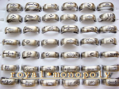 Stainless Steel Rings Wholesale on Wholesale Mixed Lots Of 100pieces Stainless Steel Rings   Ebay