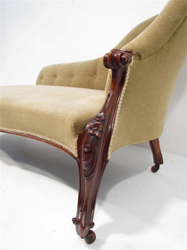 An Antique 19th C Rosewood Sofa Chaise Lounge eBay