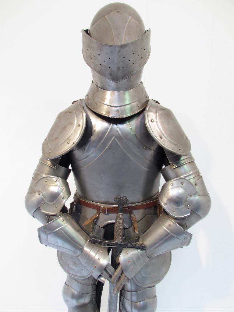 An Life Size Antique Medieval Full Suit Of Body Armour eBay