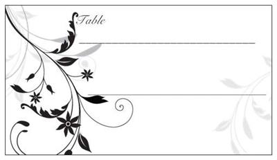 Wedding Table Place Cards on 25 Wedding Party Shower Table Place Cards   Ebay