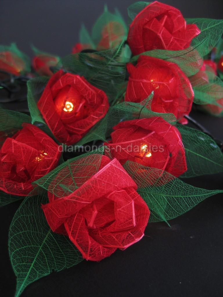 35 LED MINI ROSE FLOWER String Fairy Lights Lantern *AUSTRALIAN PLUG* 7 Colours eBay