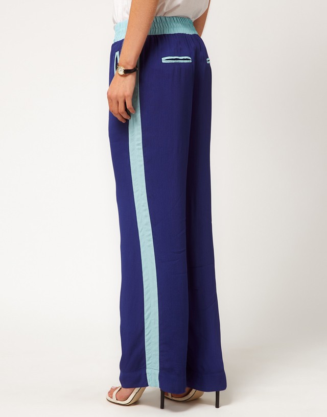 ASOS Petite Blue Fitness Gym Tracksuit Pyjama Pants Sz 4 XS BNWT Ladies