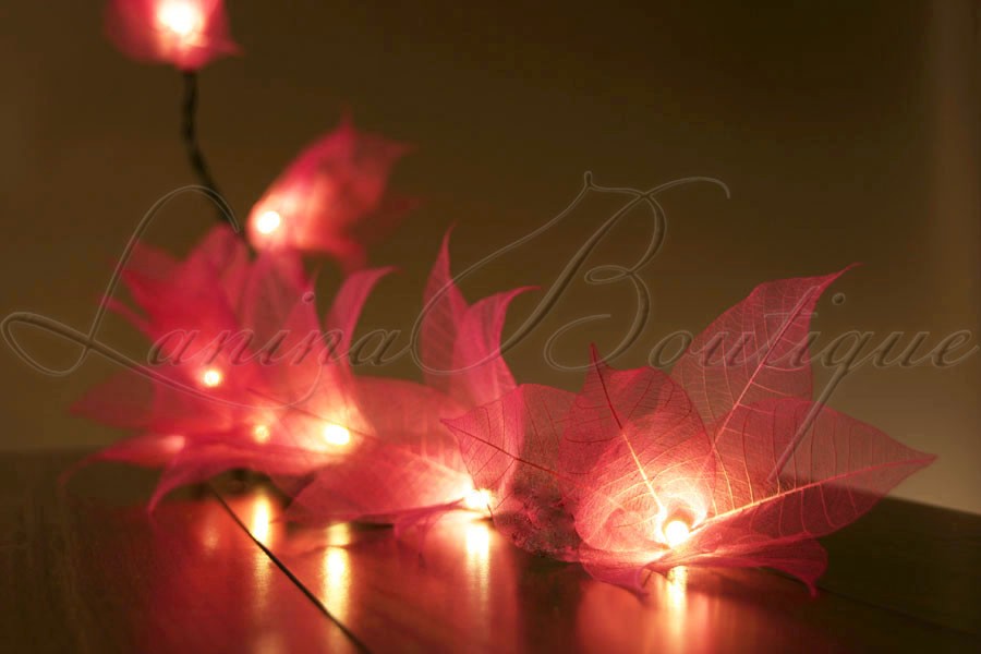 20 Pink Star Flower Led String Fairy Lights Lanterns Girls - Momiton.net
