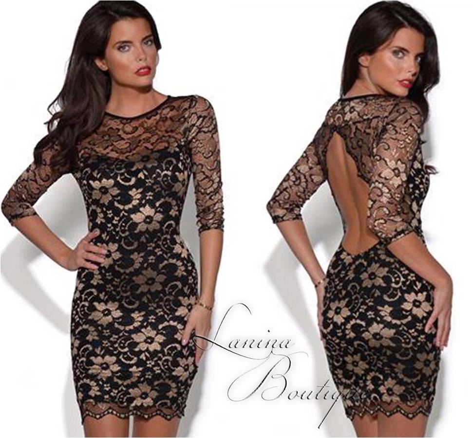 Black lace dress 14