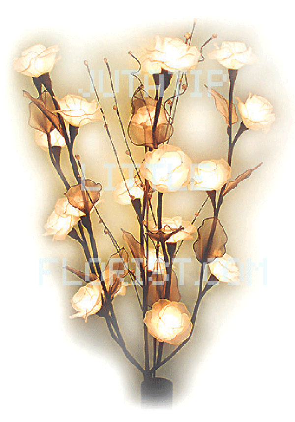 Handmade Flower Bouquet LED Lights Tree Branch Vase Fairy AUS PLUG