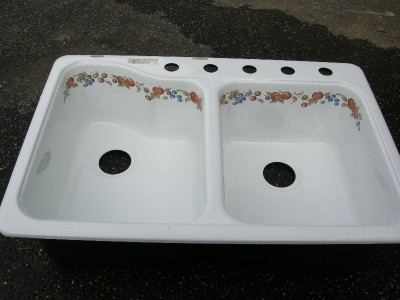 American Standard Sinks on American Standard Double Kitchen Sink  Peaches And Plums  New   Old In