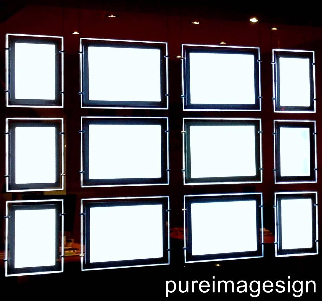A3 LED Window Light Pocket Light Panel Estate Agent Display Single Side