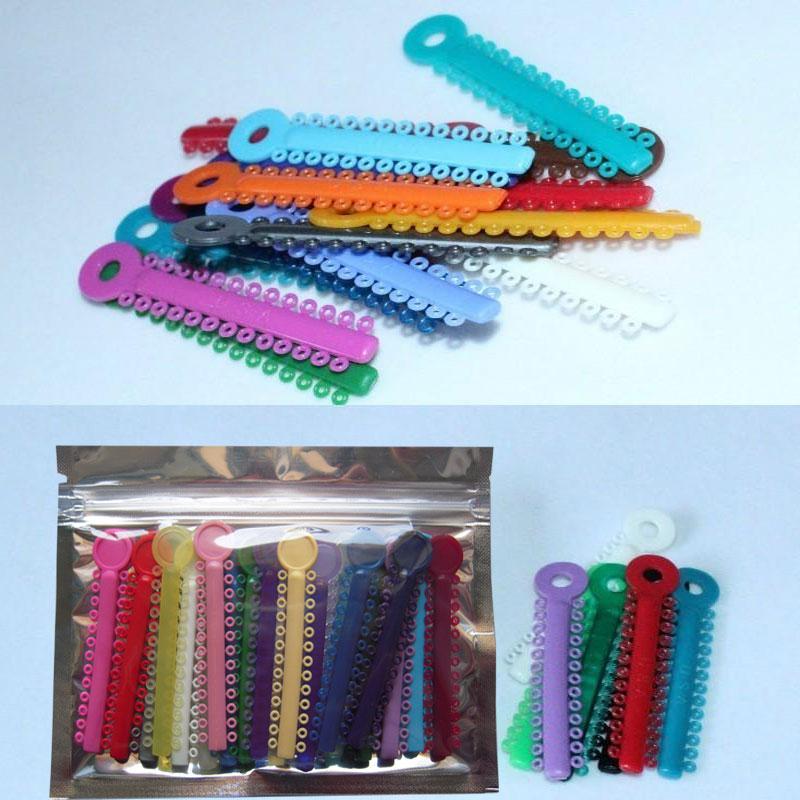 20pc Dental Orthodontic Ties Elastic Elastics Rubber Band multicolored
