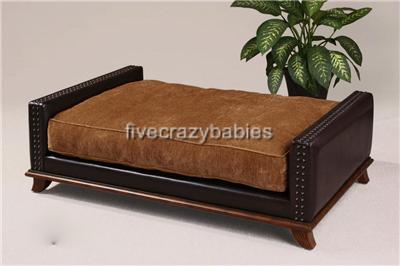 Waterproof  Beds Extra Large on Designer Extra Large Classic Leather Dog   Pet Bed Masculine Luxury