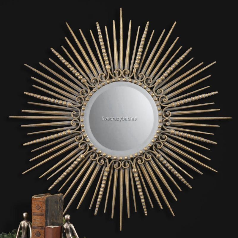 Extra Large Gold Sunburst Starburst XL Wall Mirror XL eBay