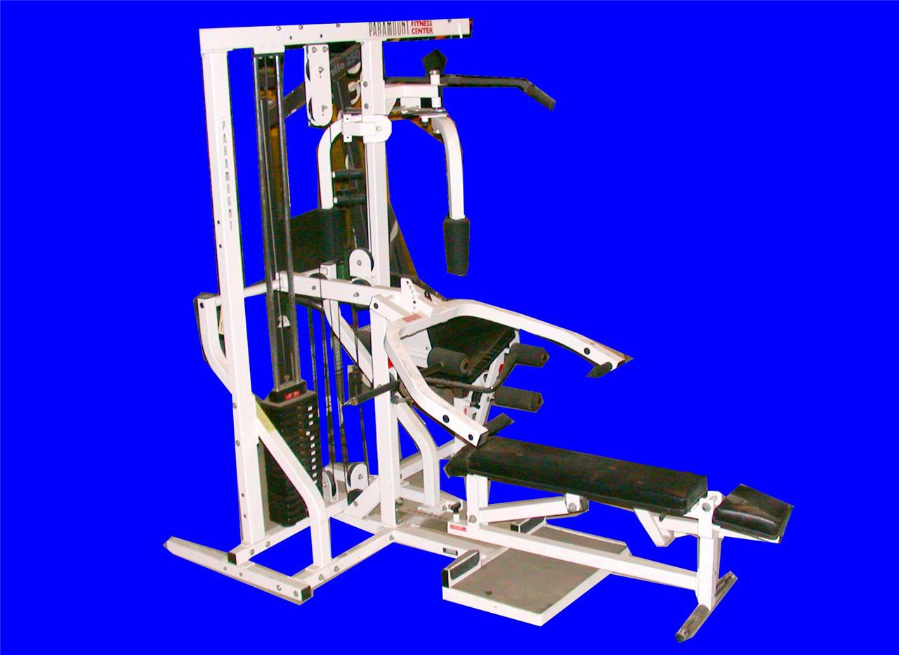 VERY NICE PARAMOUNT FITNESS PFC FITNESS CENTER 17 EXERCISES MULTI GYM