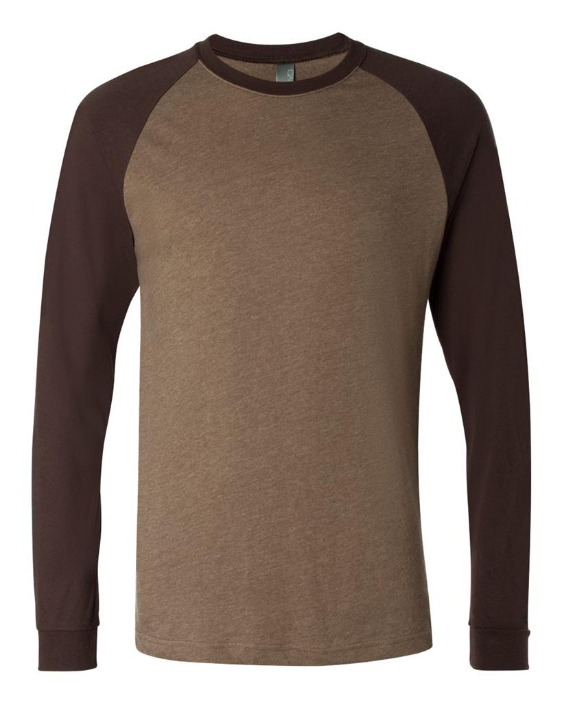 3000 Canvas Long Sleeve Retro Contrast Style Baseball in Soft Jersey T