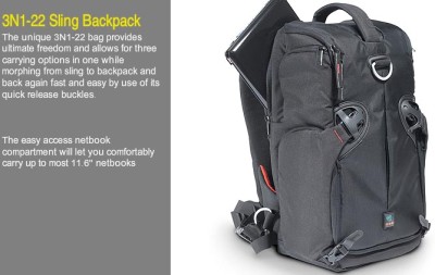 Latest rel Kata 3N1-22 sling pack SLR and netbook bag