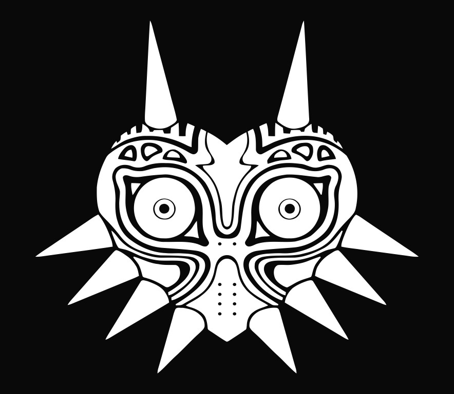 The Legend of Zelda Vinyl Decal Majoras Mask Sticker