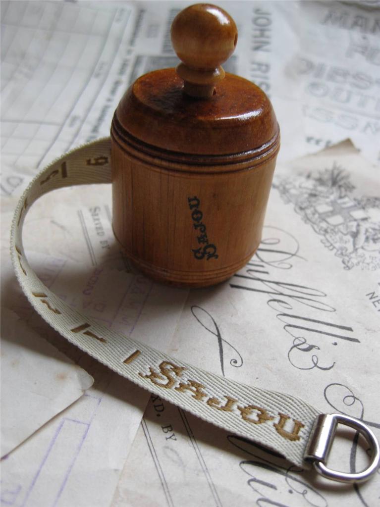 Sajou French Vintage Style Wooden Tape Measure/ Pin Cushion Natural eBay