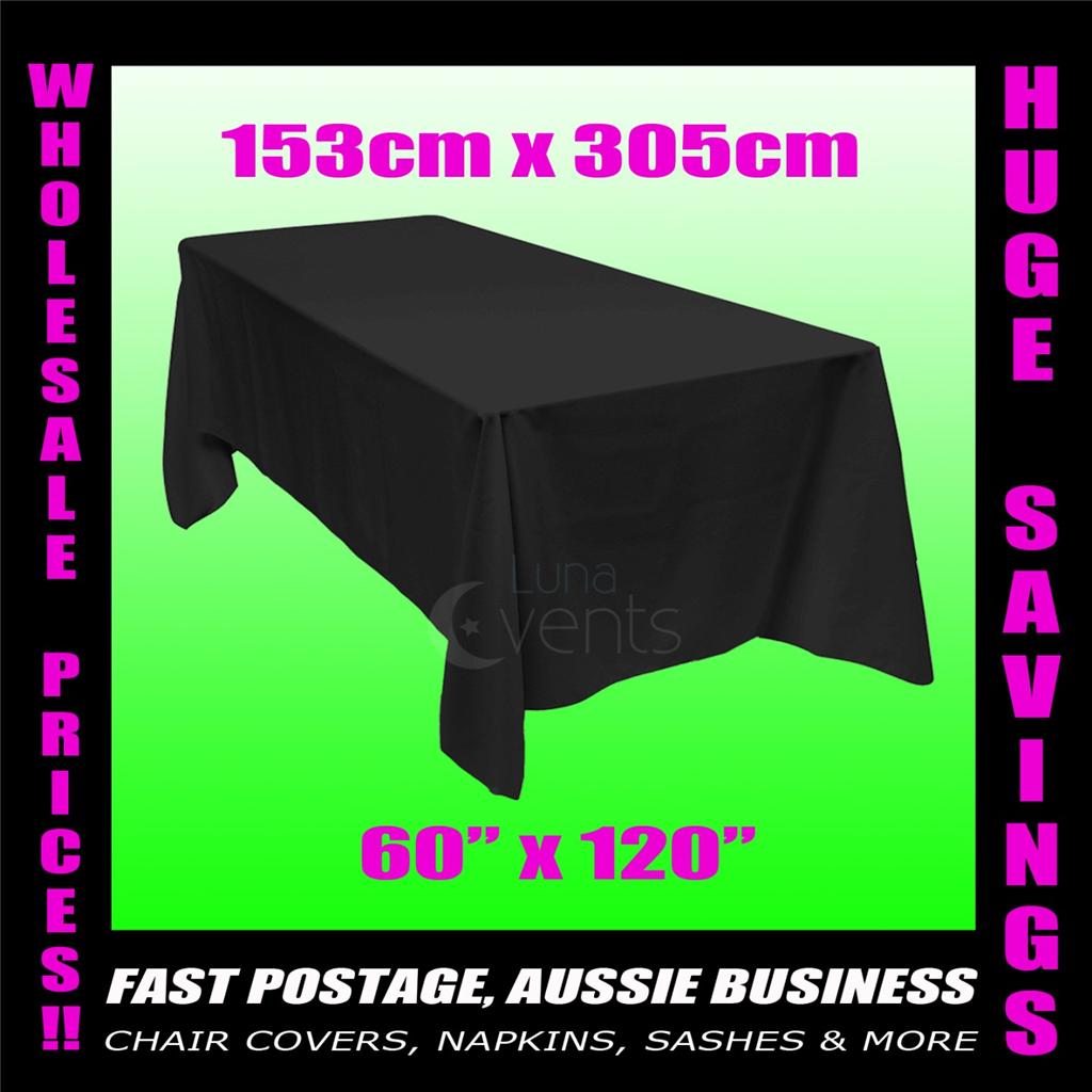 Black tablecloths rectangle