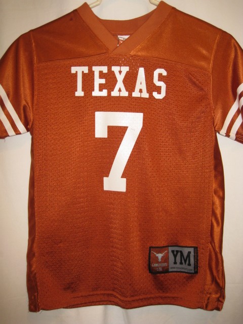 UT Texas Longhorns Football Jersey #7 Johnson YM