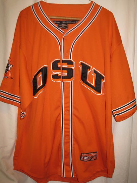 OSU Cowboy Baseball SEWN Button Jersey Adult XLarge X/L
