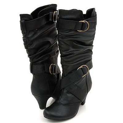 Dress Flat Shoes  Women on Women Dress Flat Casual High Heel Cowboy Boots Shoes   Ebay