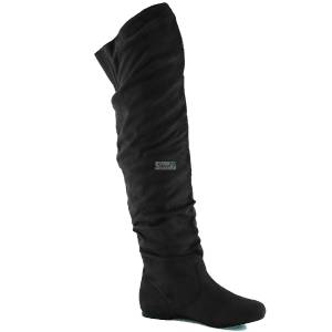 knee high black boots size 12