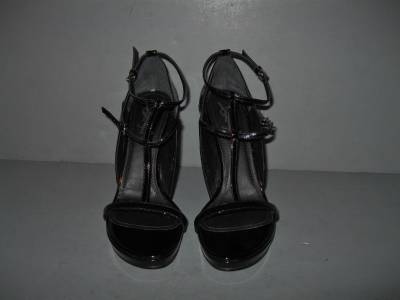 ysl black wedge sandals