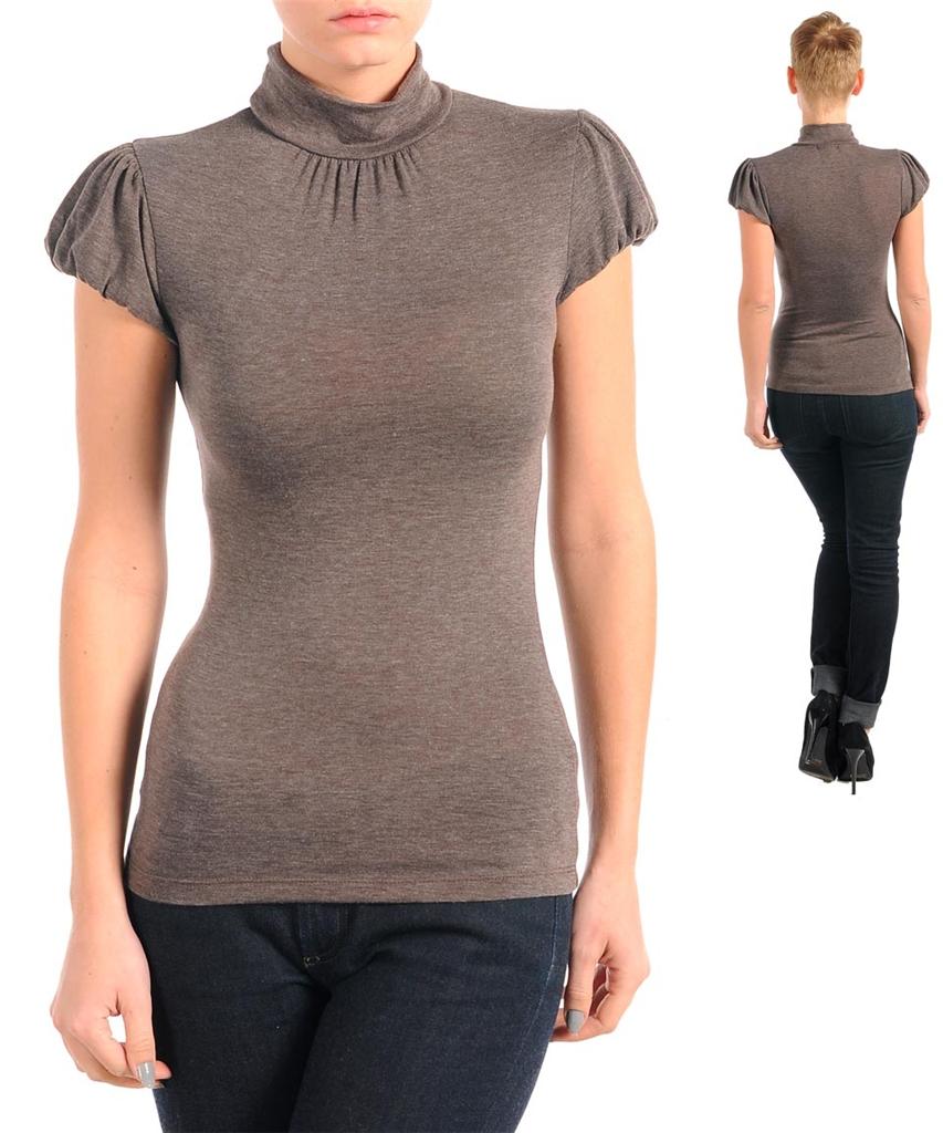brown mock turtleneck