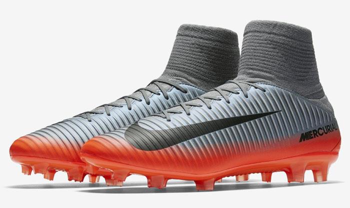 Nike Mercurial Veloce III FG DF CR7 Men's Football Soccer Cleats Grey/Crim 1704 Nike Mercurial Veloce III FG DF CR7 Men's Football Soccer Cleats Grey/Crim 1704