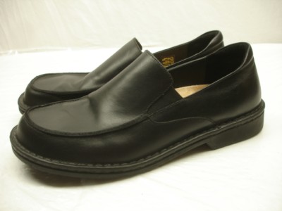 Footprints Birkenstock Nantwich Black Dress Leather Mens Loafer Shoes ...