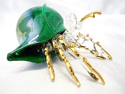 blown glass hermit crab
