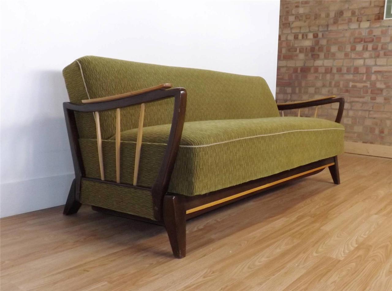 Retro 50s 60s sofa sofabed vintage mid century kitsch atomic eBay
