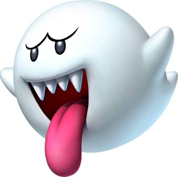 Choose Size Boo Ghost Super Mario Bros Decal Removable Wall Sticker