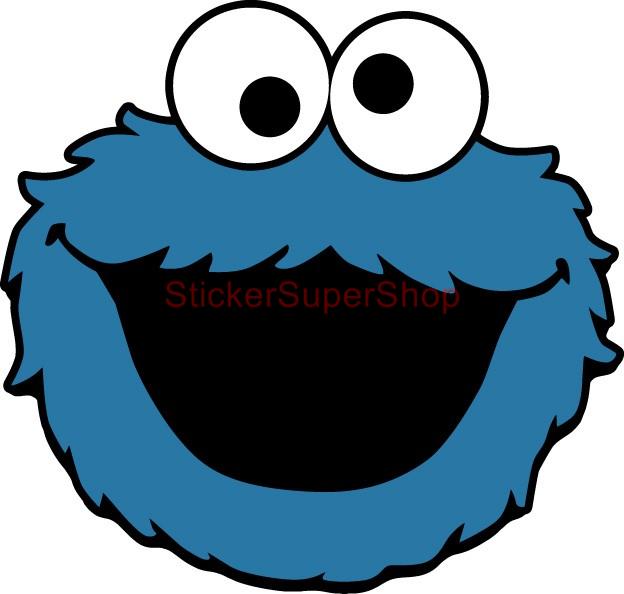Cookie Monster Sesame Street Decal Removable Wall Sticker Home Decor