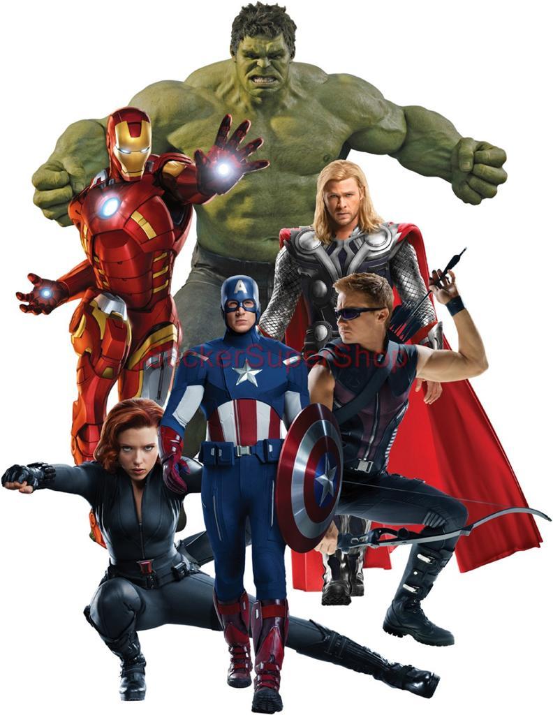 THE Avengers Decal Removable Wall Sticker Home Decor ART Movie Hulk