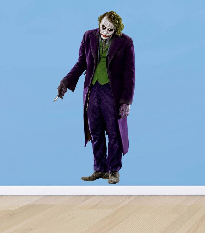 THE JOKER BATMAN DARK KNIGHT Decal Removable WALL STICKER Home Decor
