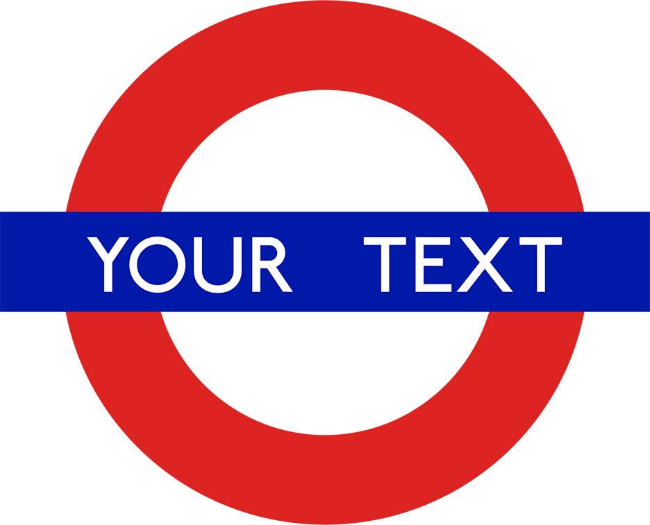 London Underground Personalized Logo Decal Removable Wall Sticker Home